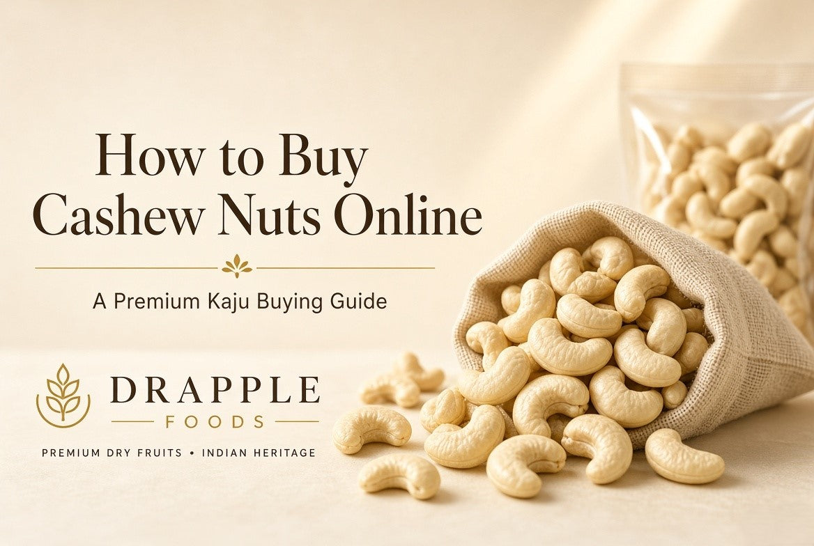 How to Buy Cashew Nuts Online — Fresh Premium Kaju from Drapple Foods