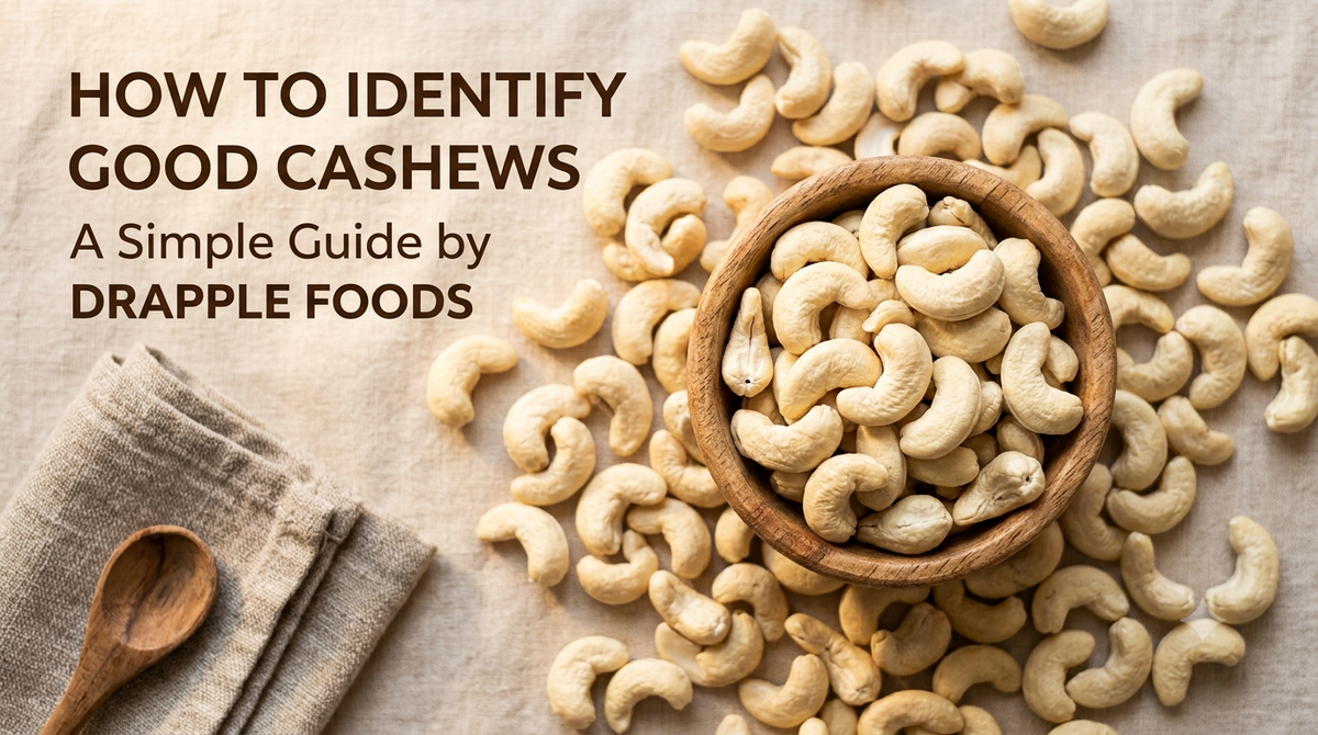 How to Identify Good Cashews: A Simple Guide by Drapple Foods